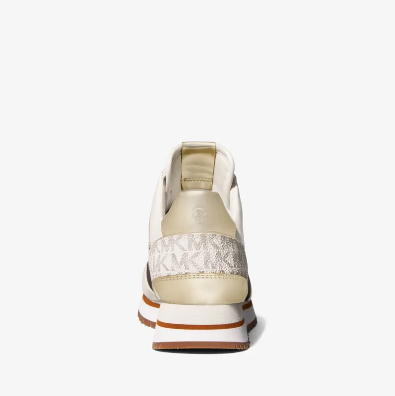 Michael Kors MK Maddy Two-Tone Logo Trainer – Vanil/brwn (49T8MAFS1B-6015)