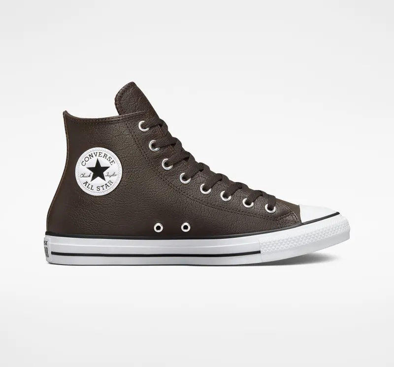 Converse Chuck Taylor All Star Tumbled Leather Velvet Brown/wit/zwart