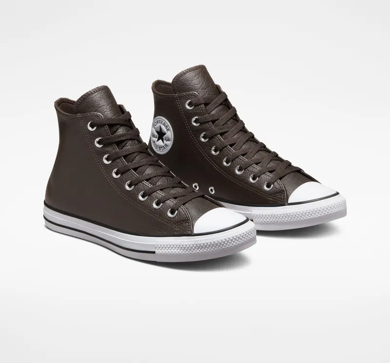 Converse Chuck Taylor All Star Tumbled Leather Velvet Brown/wit/zwart