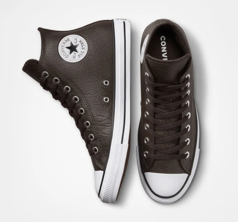 Converse Chuck Taylor All Star Tumbled Leather Velvet Brown/wit/zwart