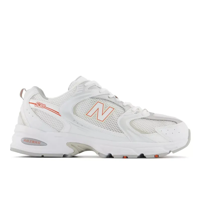 New Balance 530 White Silver Retro Orange White / Silver / Retro Orange (MR530AC)
