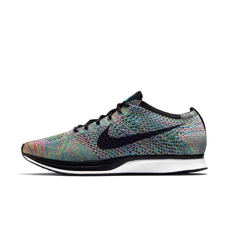 Nike Flyknit Racer Multi-Color 2.0 (2015/2017) Green Strike / Blue Lagoon-pink-black (526628-304)