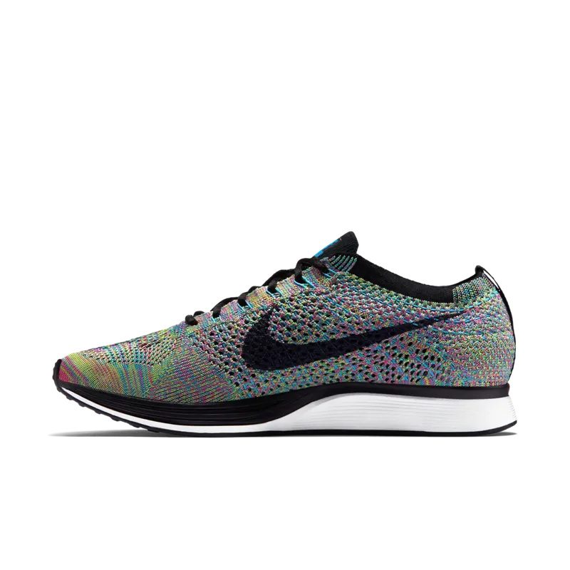 Nike Flyknit Racer Multi-Color 2.0 (2015/2017) Green Strike / Blue Lagoon-pink-black (526628-304)