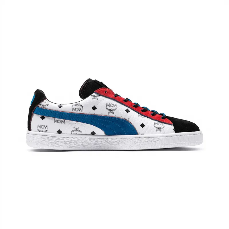 Puma Suede Classic MCM (Black) Whisper White / Blue-puma Black (366299-03)