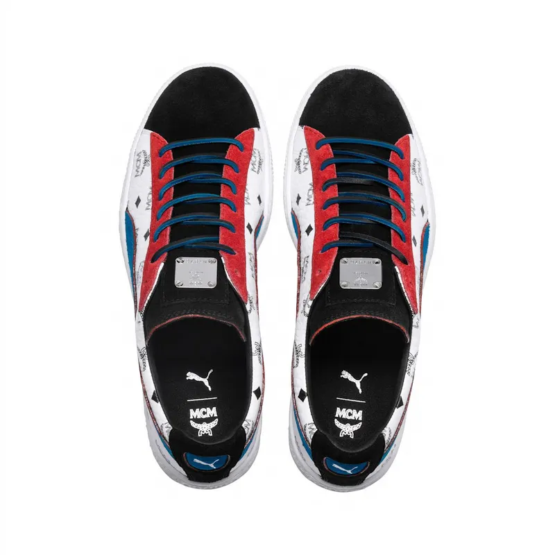 Puma Suede Classic MCM (Black) Whisper White / Blue-puma Black (366299-03)