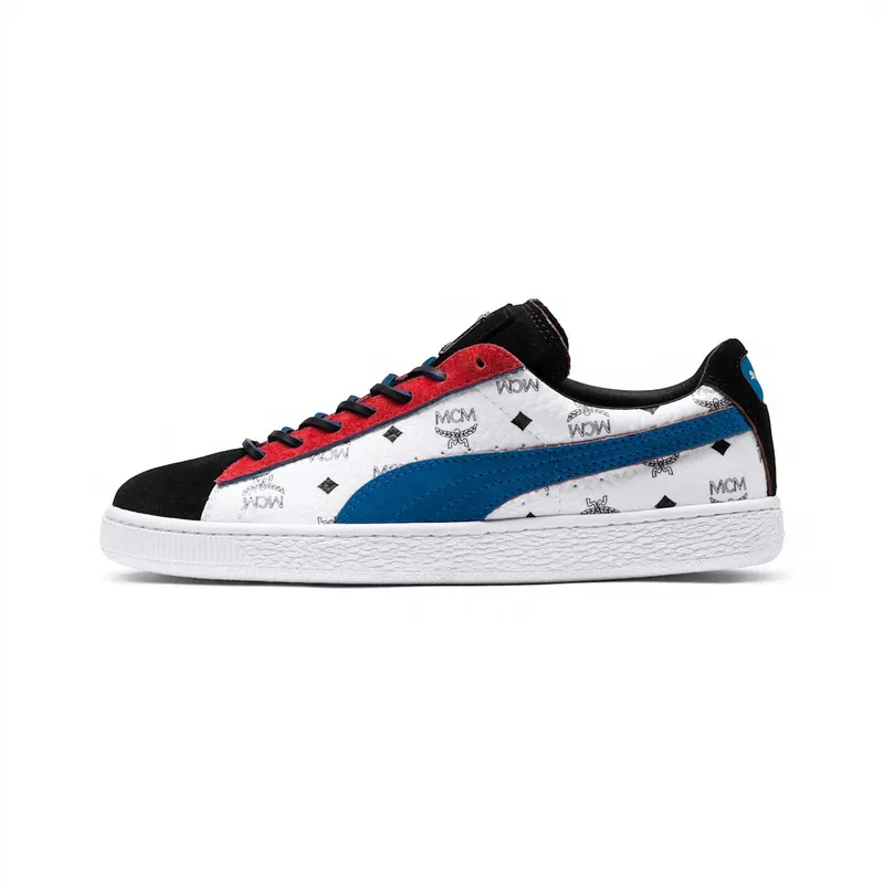 Puma Suede Classic MCM (Black) Whisper White / Blue-puma Black (366299-03)