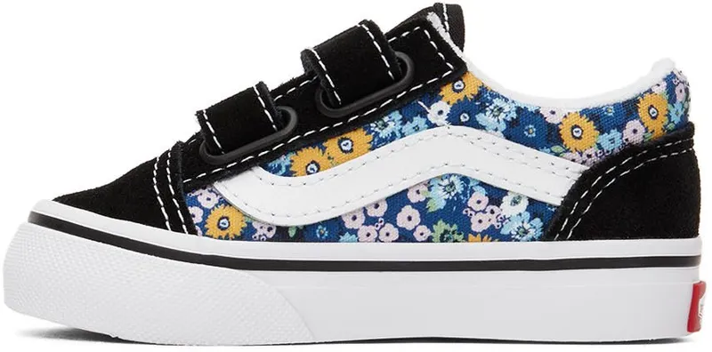 Vans Baby Multicolor Floral Old Skool V Sneakers (VN000D3YFF11)