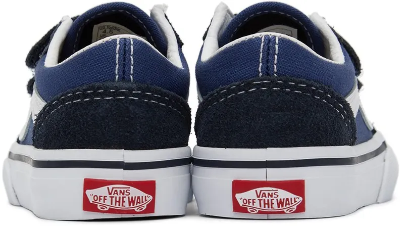Vans Baby Navy & Blue Old Skool V Sneakers (VN000D3YNVY1)