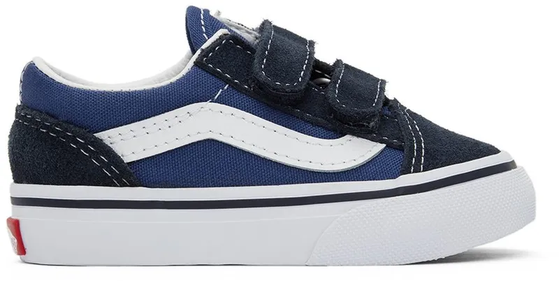 Vans Baby Navy & Blue Old Skool V Sneakers (VN000D3YNVY1)