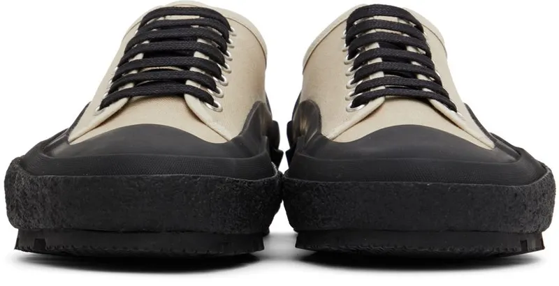 Jil Sander Beige Canvas Sneakers (JI37520A_15602)