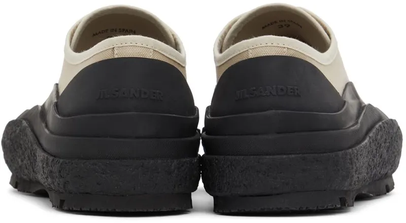 Jil Sander Beige Canvas Sneakers (JI37520A_15602)