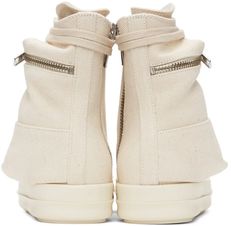 Rick Owens Drkshdw Beige Cargo Sneakers (DS01B7801 DMN)