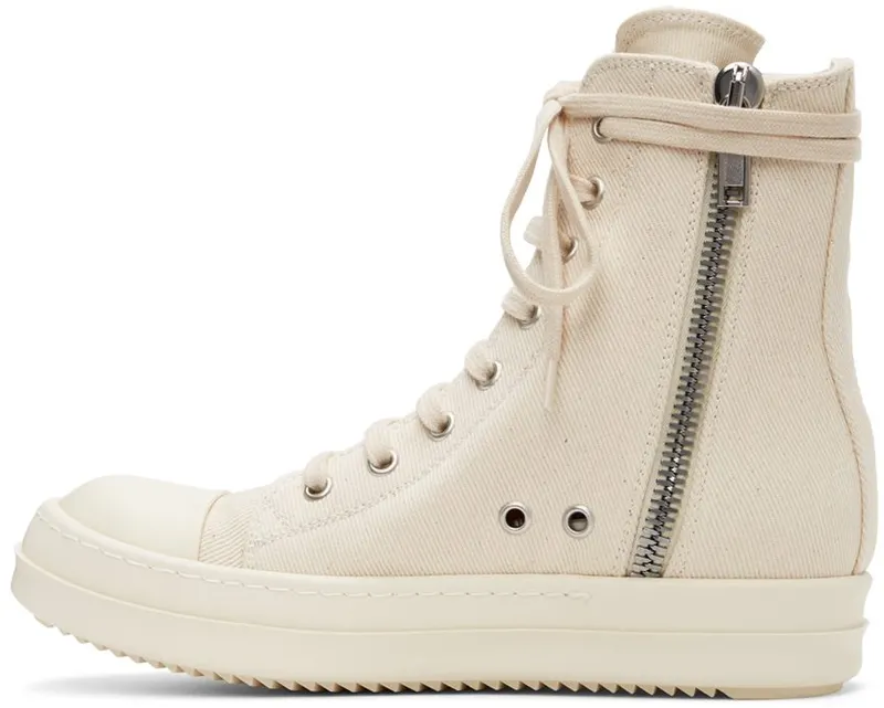 Rick Owens Drkshdw Beige Cargo Sneakers (DS01B7801 DMN)