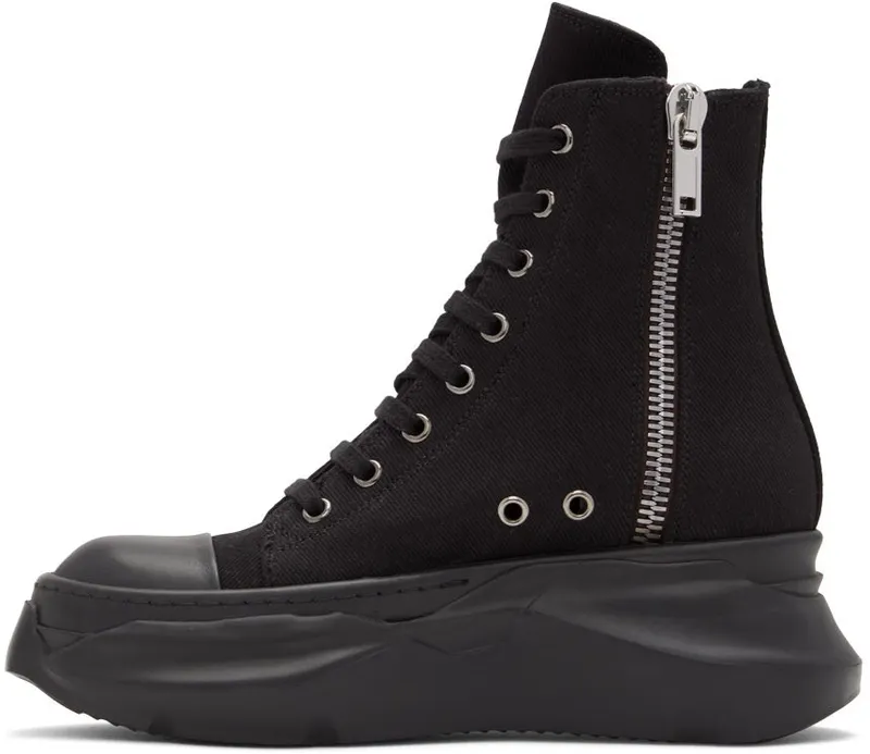 Rick Owens Drkshdw Black Abstract High Sneakers (DS01B7840 DM)