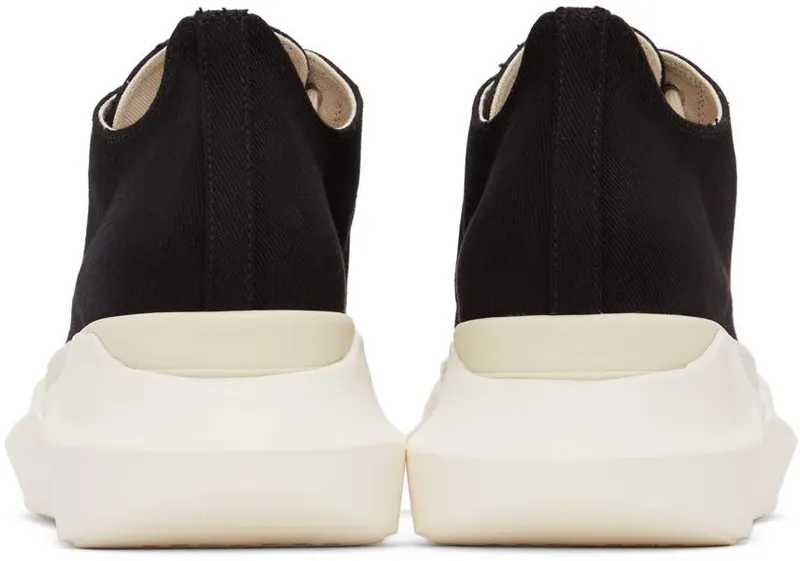 Rick Owens Drkshdw Black Abstract Low Sneakers (DU01B7842 DM)