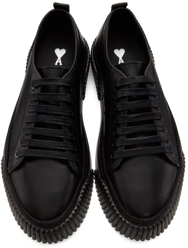 AMI Alexandre Mattiussi Green Canvas Sneakers (USN401.961)