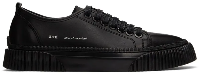 AMI Alexandre Mattiussi Green Canvas Sneakers (USN401.961)