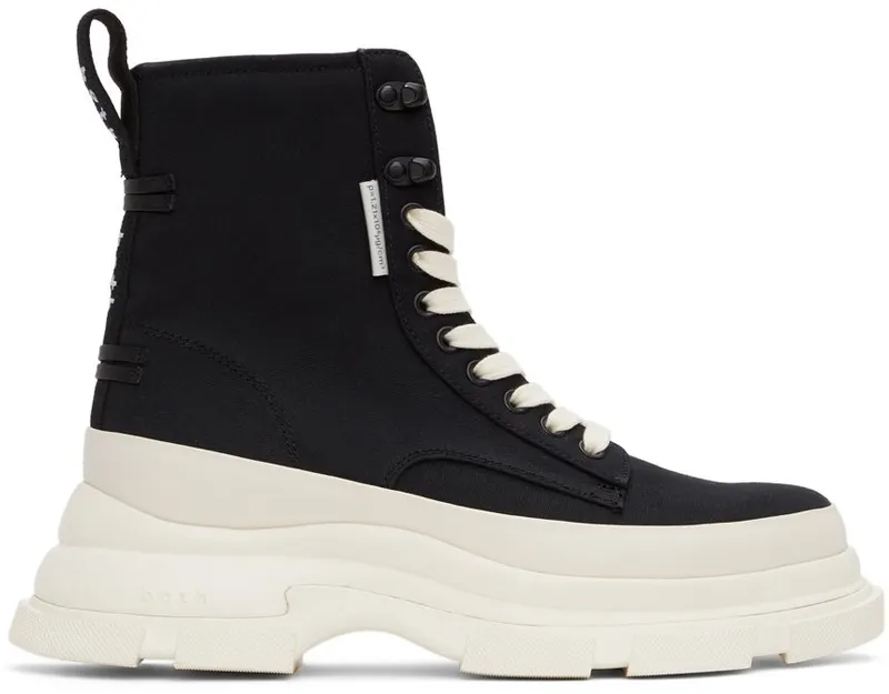 both Black & White Gao High-Top Sneakers (EVH102-MF421-01090)