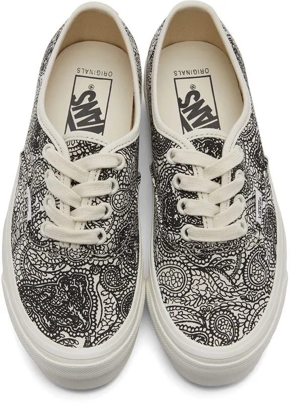 Vans Black & White UA OG Authentic LX Sneakers (VN0A4BV9B4L)