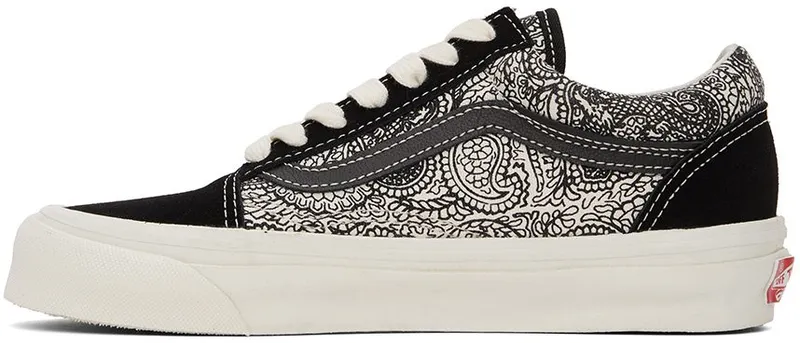 Vans Black & White Vault OG Old Skool LX Low Sneakers (VN0A4P3XB54)