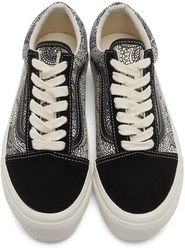 Vans Black & White Vault OG Old Skool LX Low Sneakers (VN0A4P3XB54)