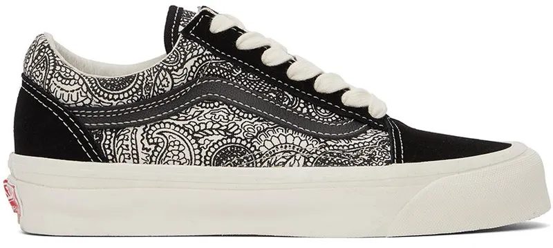 Vans Black & White Vault OG Old Skool LX Low Sneakers (VN0A4P3XB54)