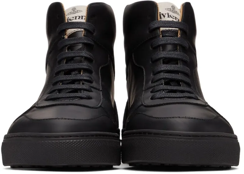 Vivienne Westwood Black Apollo High-Top Sneakers (75010003M-L0005-)
