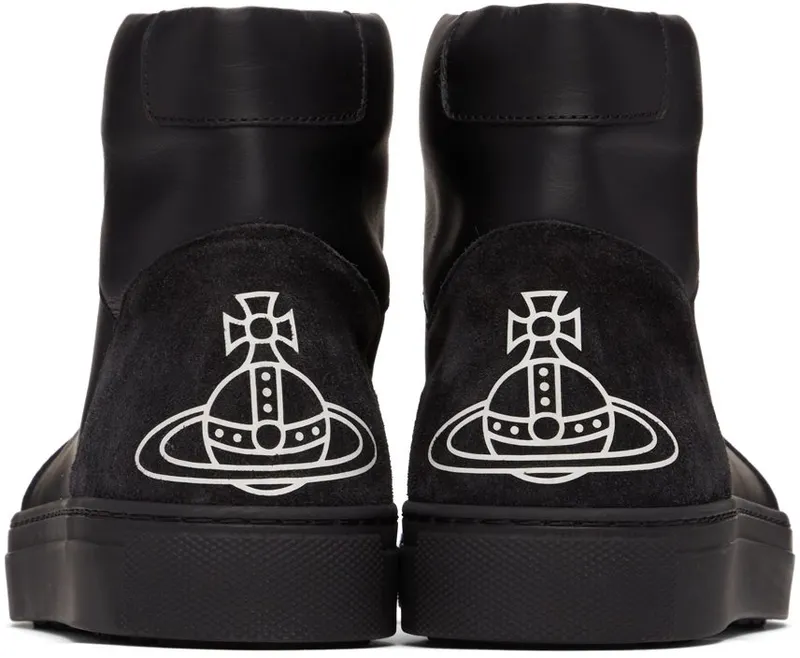 Vivienne Westwood Black Apollo High-Top Sneakers (75010003M-L0005-)
