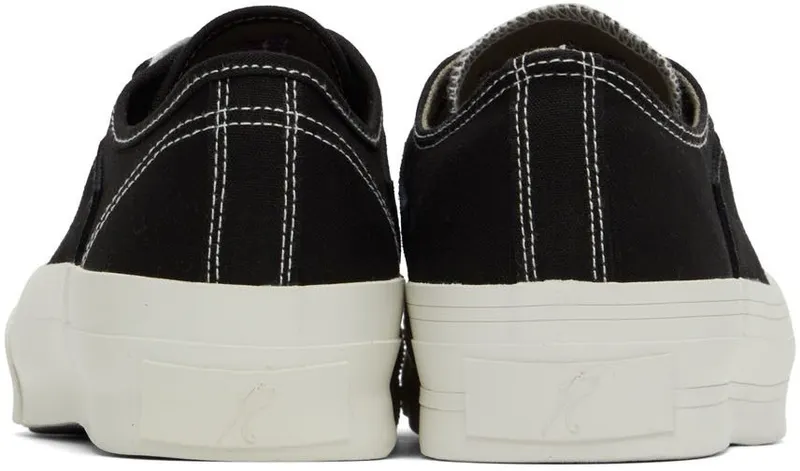 NEEDLES Black Asymmetric Ghillie Sneakers (KP043-NO SKIRT)