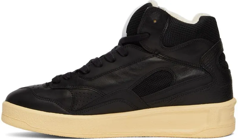 Jil Sander Black Basket High-Top Sneakers (JSMU860008 MUZ00004N)