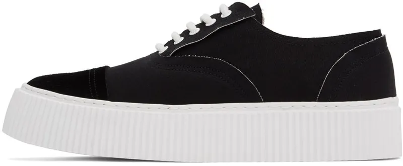 Undercoverism Black Canvas Low Sneakers (UI1B4F01-1)