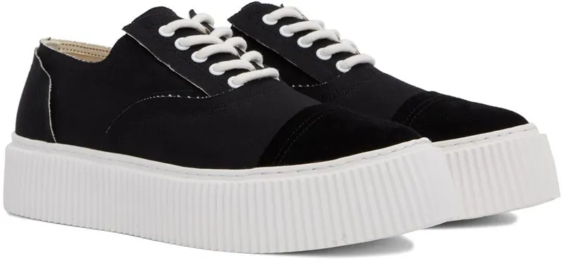 Undercoverism Black Canvas Low Sneakers (UI1B4F01-1)