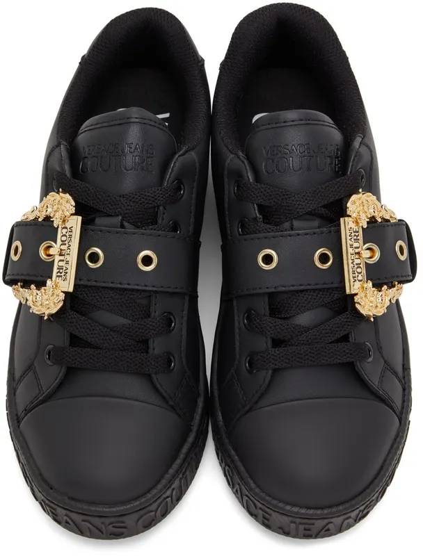 Versace Jeans Couture White Court Low-Top Sneakers (E72VA3SK9EZP008)