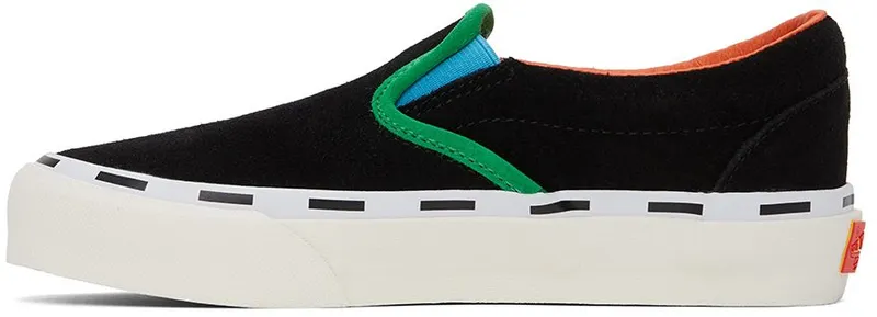 Vans Black Dobale Edition Vault Classic Slip-On Sneakers (VN0A3QXYBC1BOLD)