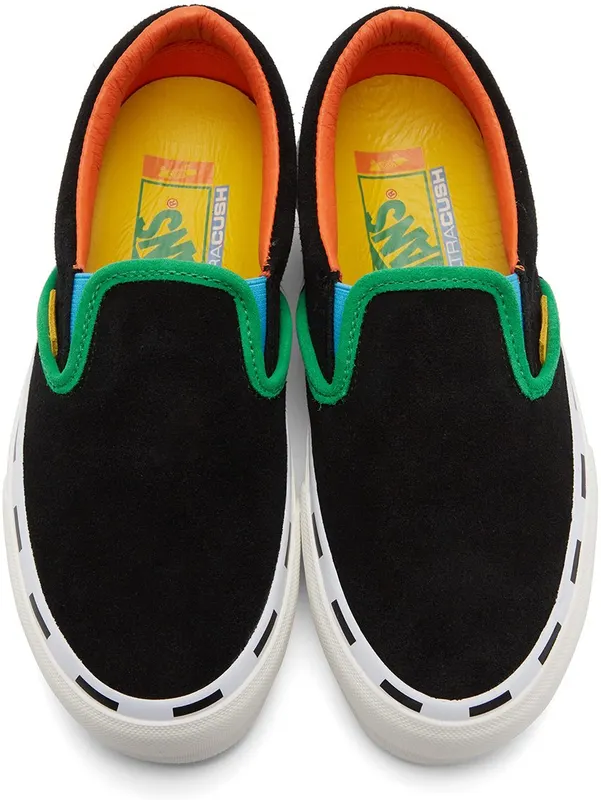 Vans Black Dobale Edition Vault Classic Slip-On Sneakers (VN0A3QXYBC1BOLD)