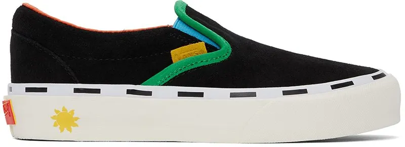 Vans Black Dobale Edition Vault Classic Slip-On Sneakers (VN0A3QXYBC1BOLD)