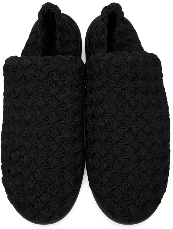 Bottega Veneta Black Intrecciato Sneakers (651271 V0GV0)