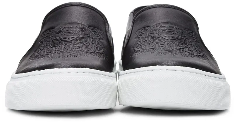 Kenzo Black K-Skate Slip-On Sneakers (FB55SN100L73)