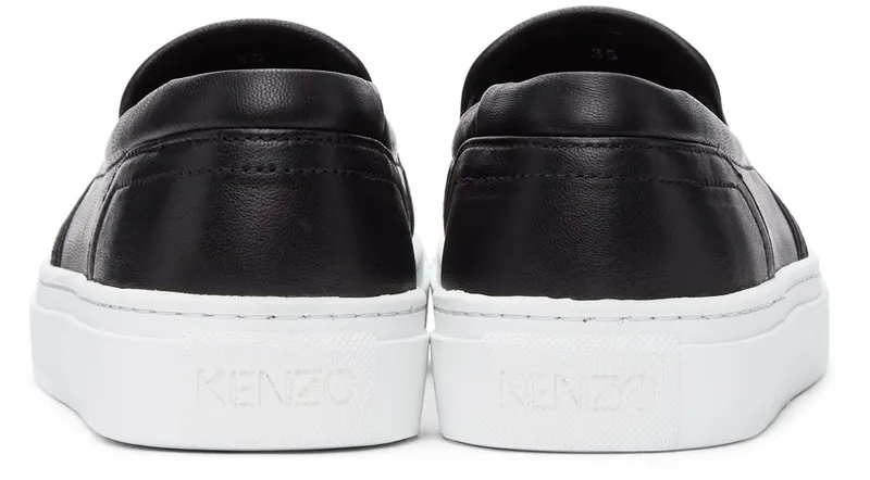 Kenzo Black K-Skate Slip-On Sneakers (FB55SN100L73)