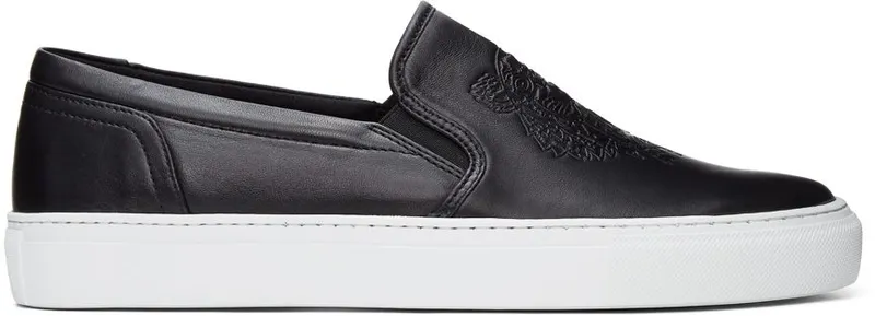 Kenzo Black K-Skate Slip-On Sneakers (FB55SN100L73)