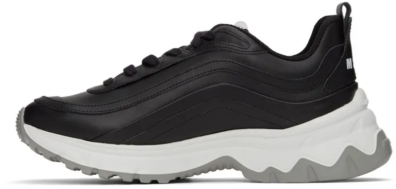MSGM White Minimal Chunky Sole Sneakers (3240MS202 525)