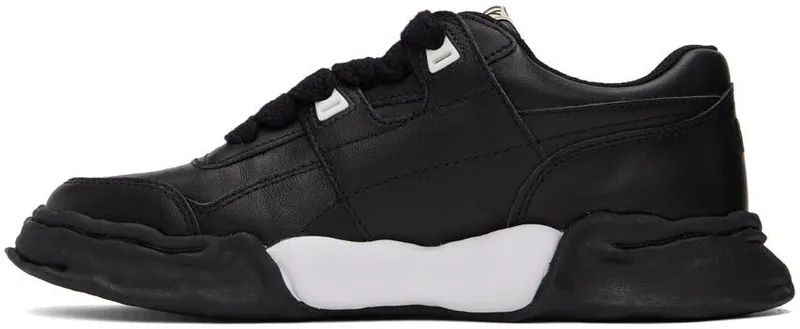 Miharayasuhiro Black OG Sole Leather Parker Sneakers (A08FW702)