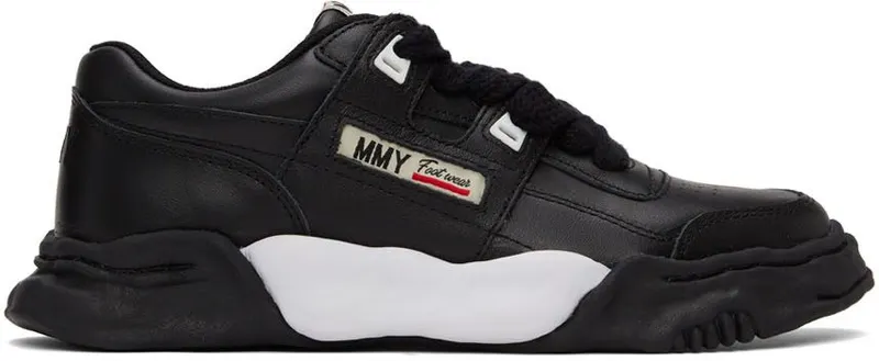 Miharayasuhiro Black OG Sole Leather Parker Sneakers (A08FW702)