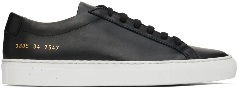 Common Projects Black Original Achilles Low Sneakers (3805)
