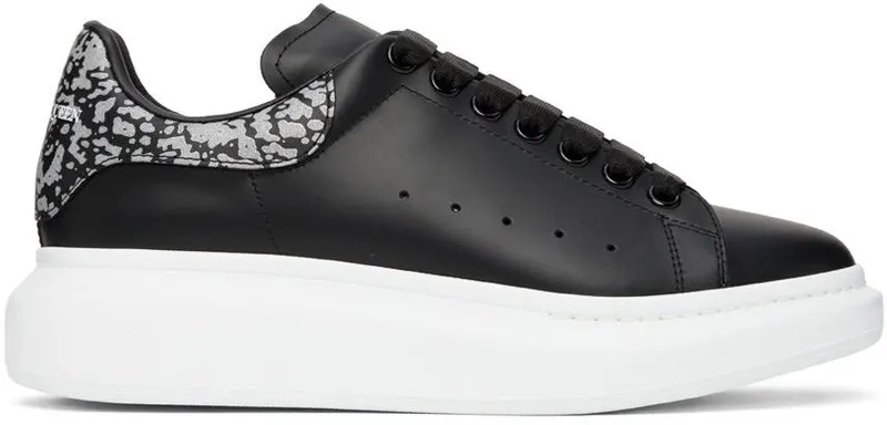 Alexander McQueen Black Oversized Sneakers (712136WICGF)