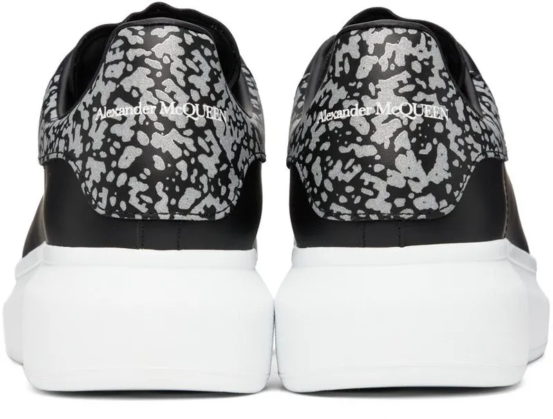 Alexander McQueen Black Oversized Sneakers (712136WICGF)