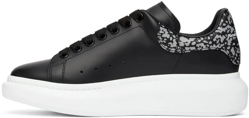 Alexander McQueen Black Oversized Sneakers (712136WICGF)