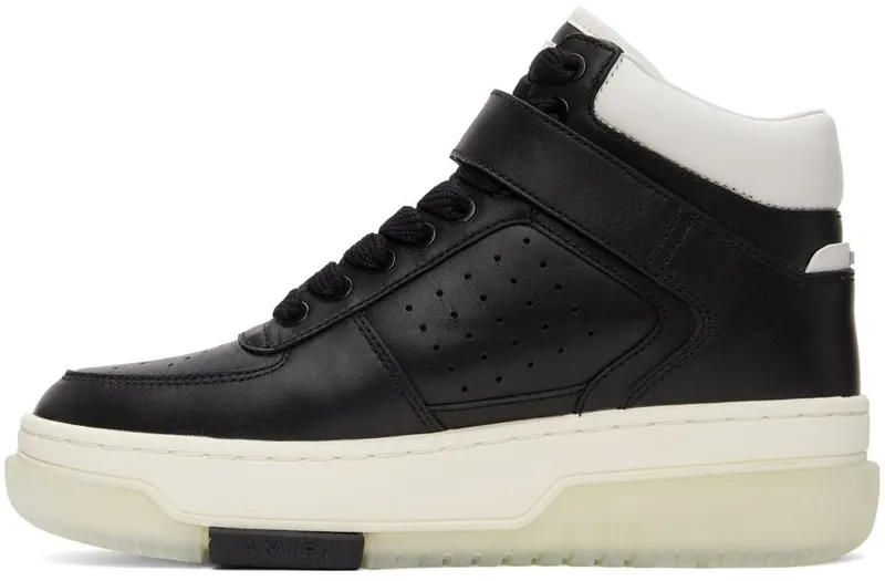 AMIRI White Stadium Mid Sneakers (SS22MFS006)