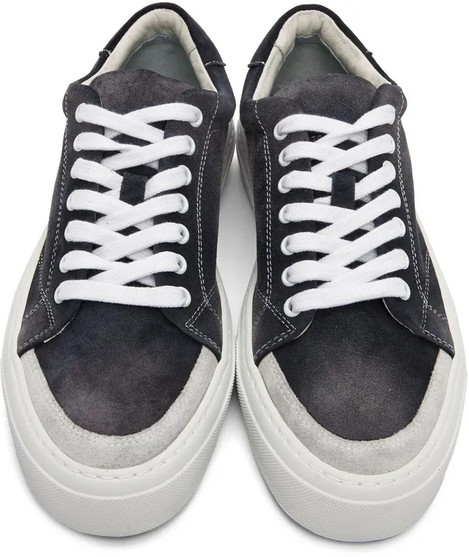 John Elliott Black Suede Haze Low Sneakers (J024Q2614A)