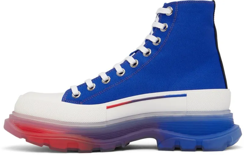 Alexander McQueen White Tread Slick Hi Sneakers (705659W4TGE)
